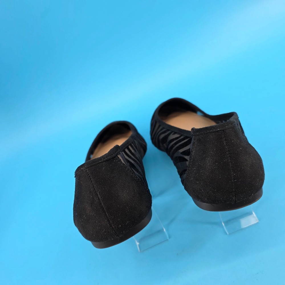 Torrid Black Zebra Mesh Flocked Pointed Toe Ballet Flats 10WW 43237154 - Picture 12 of 13